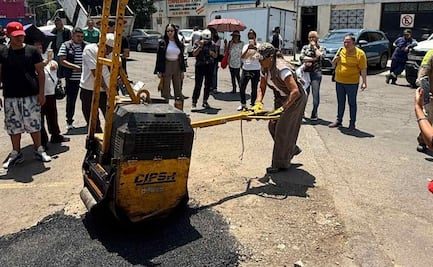 Alcaldesa de Cuauhtémoc realiza jornada de bacheo en colonias Obrera y Doctores; atienden 248 baches