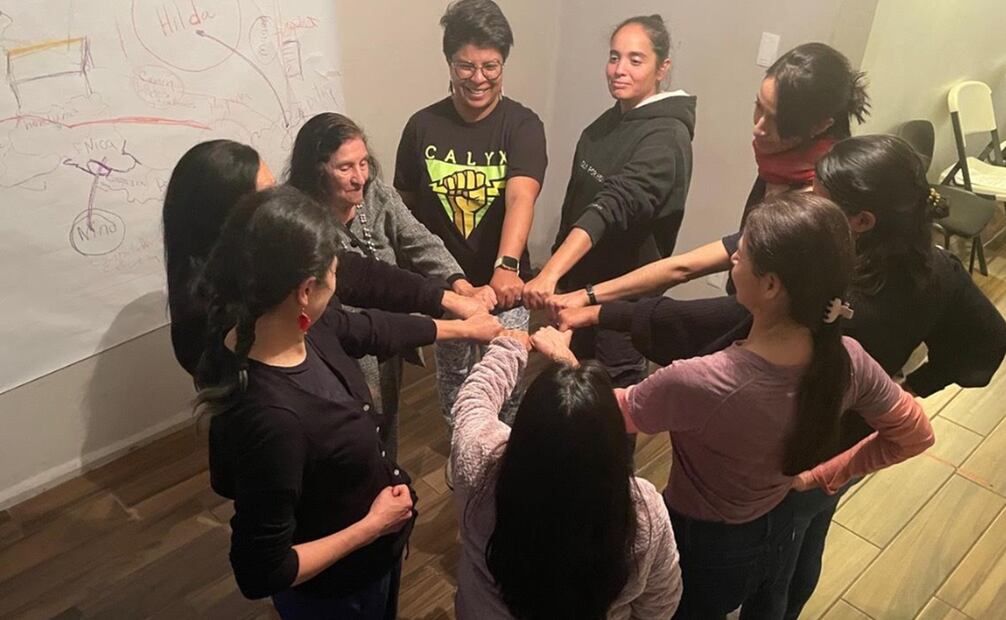 Ensayos de la obra "Poéticas del desplazamiento". Foto: Mónica García.