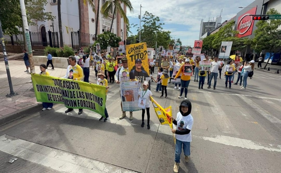 Día Internacional de las Víctimas de Desapariciones Forzadas; colectivos recuerdan a sus desaparecidos y exigen seguridad alrededor de la República. Foto: Especial