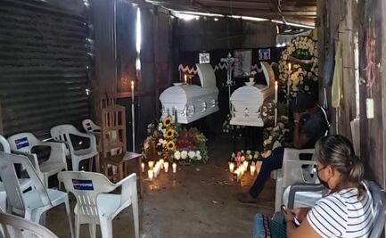 Velan a niños que murieron "en fuego cruzado" en Veracruz; reportan protestas en carretera Córdoba-Cuichapa