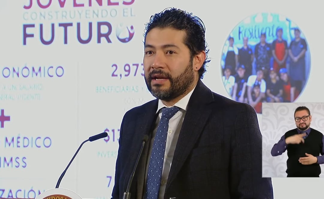 Marath Bolaños anunció en la conferencia matutina del 16 de octubre que el programa Jóvenes Construyendo el Futuro tendrá una nueva apertura en el 2025. Foto: Captura de pantalla
