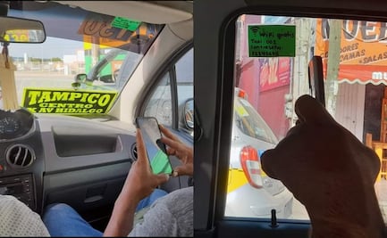 El taxi con WiFi incluido sí existe y es de Tampico