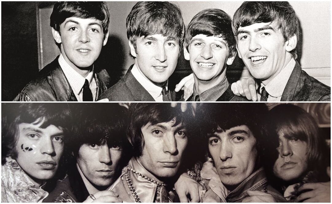 The Beatles y The Rolling Stones. Foto: Archivo 