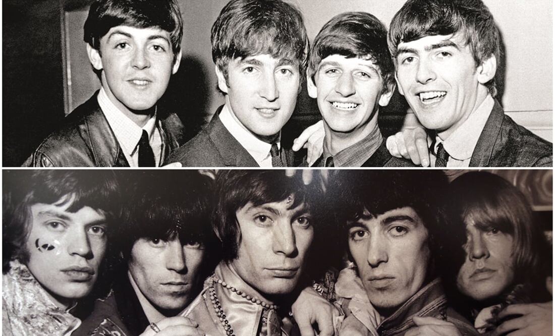 The Beatles y The Rolling Stones. Foto: Archivo