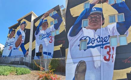 Así es el impresionante mural de Fernando Valenzuela en Los Ángeles; a cinco meses del fallecimiento del Toro