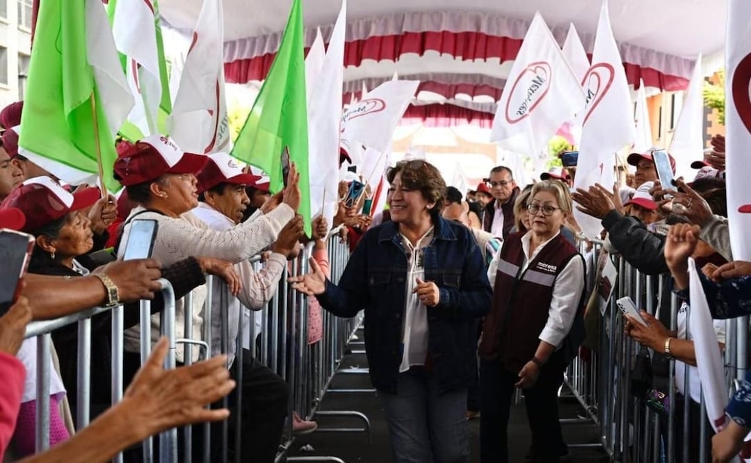 La candidata prometió trabajar fuerte para que el Estado de México sea la mejor entidad del país. Foto: Especial