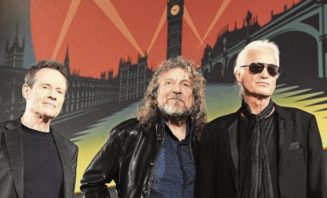 John Paul Jones, Robert Plant y Jimmy Page. El grupo ganó el juicio por plagio (EFE)