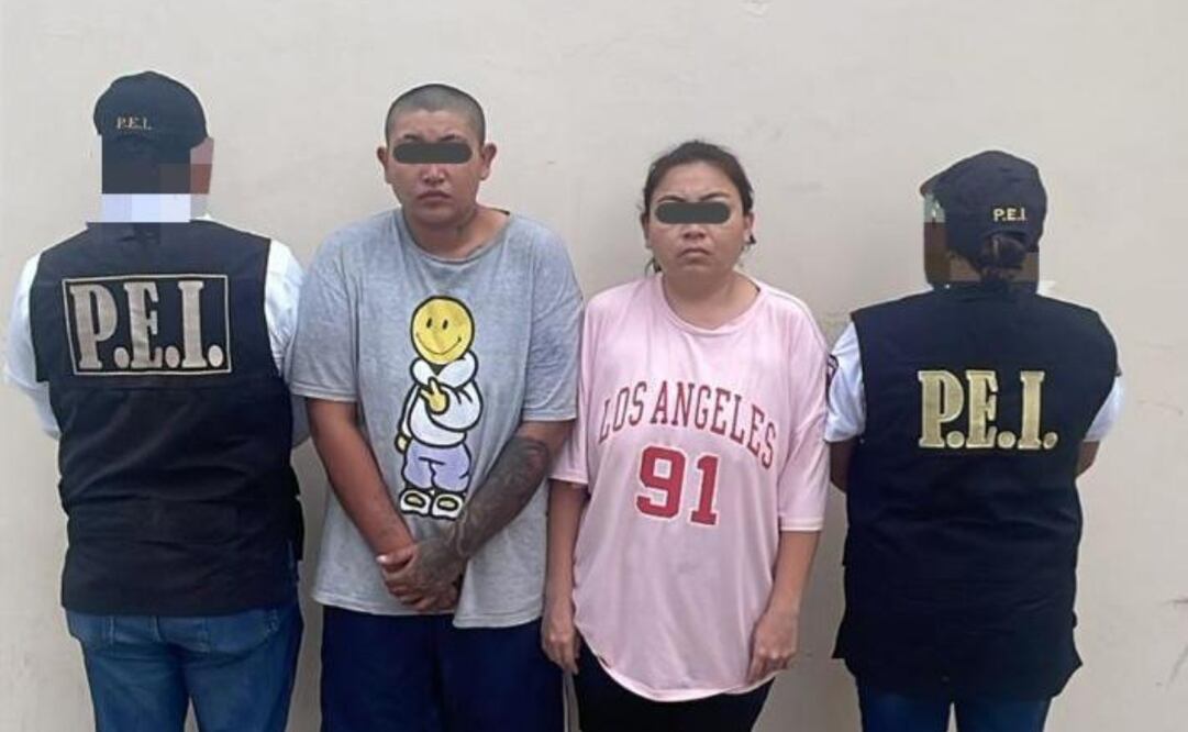 Las dos mujeres probables responsables de muerte de un niño en Kanasín, Yucatán. Foto Especial.