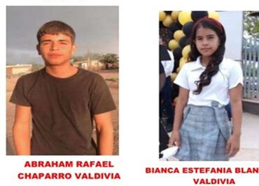 Emiten Alerta Amber en Sonora para localizar a dos menores de 11 y 15 años de edad