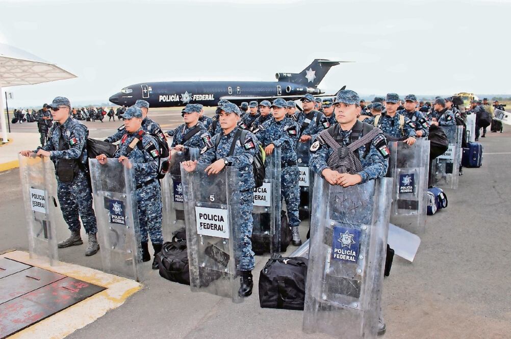 Unos mil policías federales se dividirán en dos secciones y se coordinarán con las demás corporaciones del Grupo de Coordinación Guerrero (ARCHIVO EL UNVERSAL)