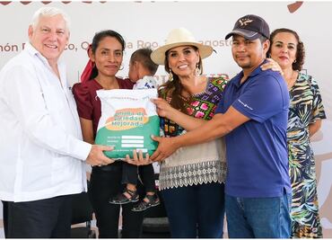 Mara Lezama entrega 50 toneladas de semilla para siembra del ciclo otoño - invierno