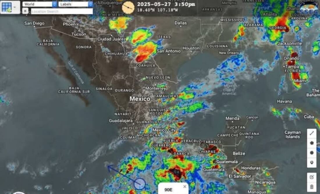 Primer ciclón tropical podría formarse en las próximas horas; cierran navegación en Huatulco. Foto: Especial