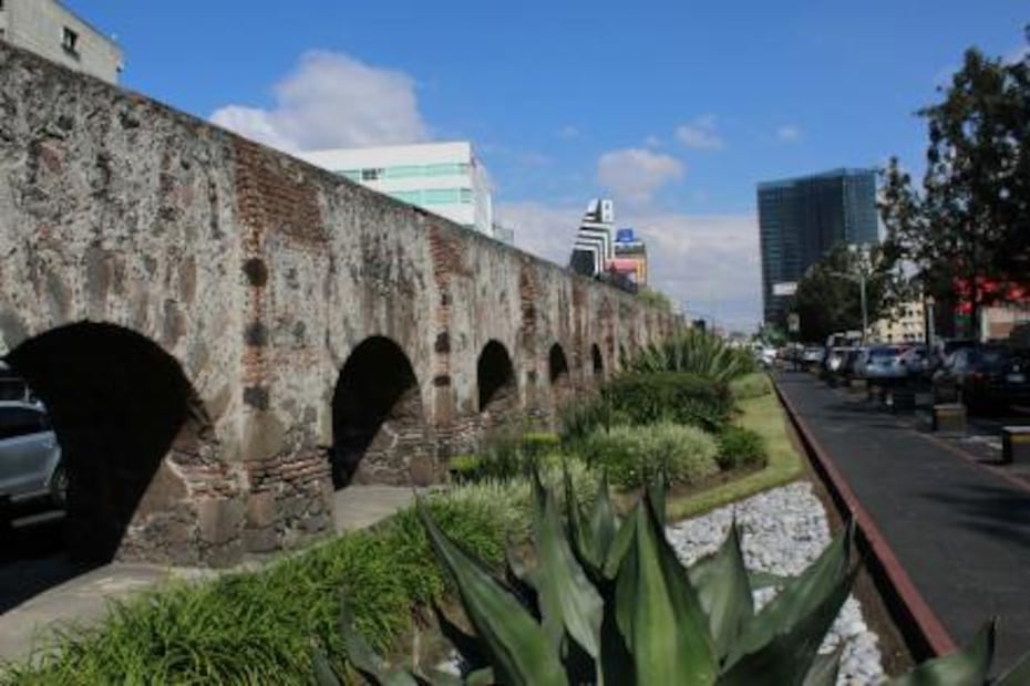 Lo que queda del antiguo Acueducto de Chapultepec