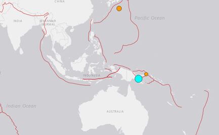 Sismo de 6.9 golpea Papúa Nueva Guinea; activan alerta de tsunami