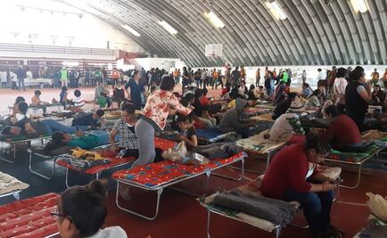 Participan 400 personas en simulacro por posible actividad del Popo