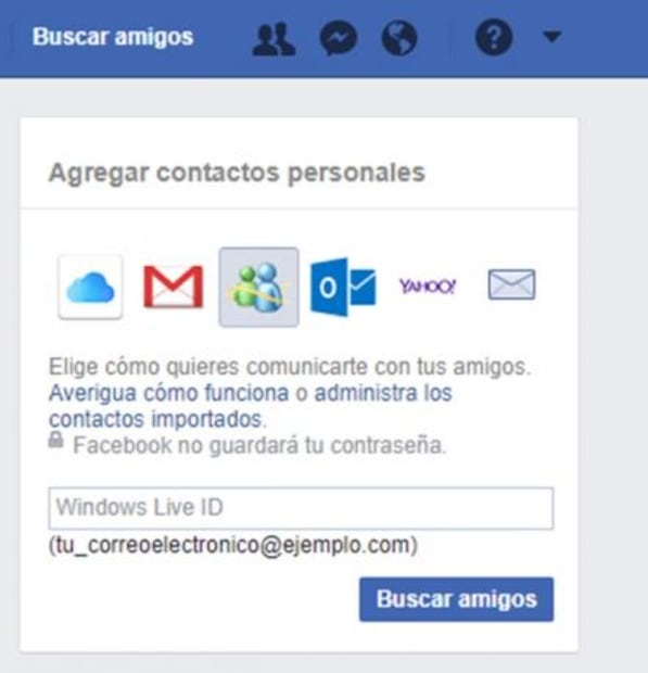 Evita que Facebook tenga acceso a tu agenda de contactos