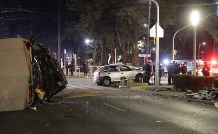 Conductor de auto muere tras chocar contra camioneta de carga en Marina Nacional