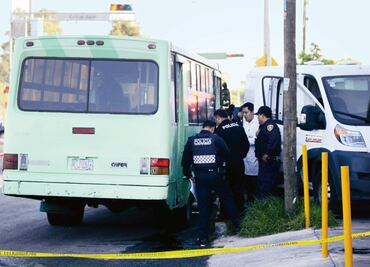 Matan a uno en asalto a transporte público