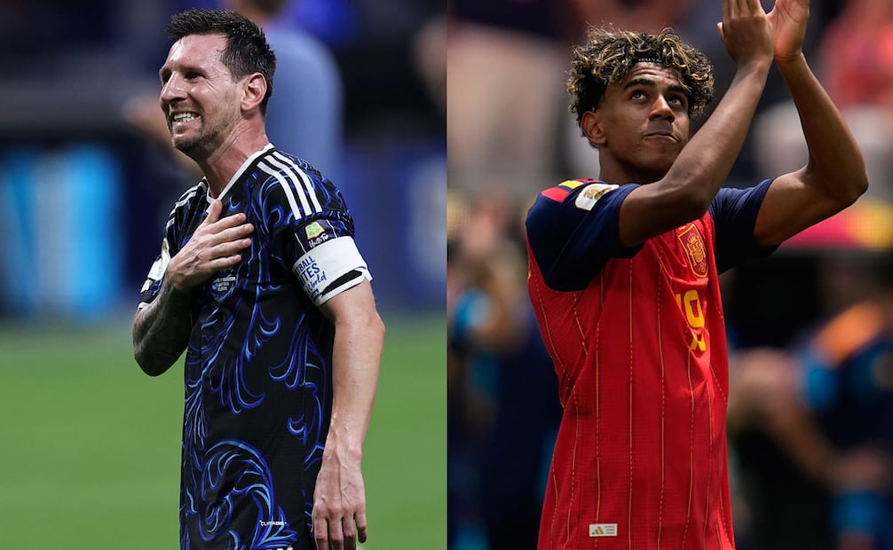 Lionel Messi y Lamine Yamal con las selecciones de Argentina y España, respectivamente, durante el Mundial de 2026 - Fotos: AP/AFP
