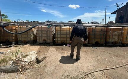 FGR asegura más de 4 mil litros de hidrocarburo en Tabasco; también decomisa un despachador y 24 contenedores