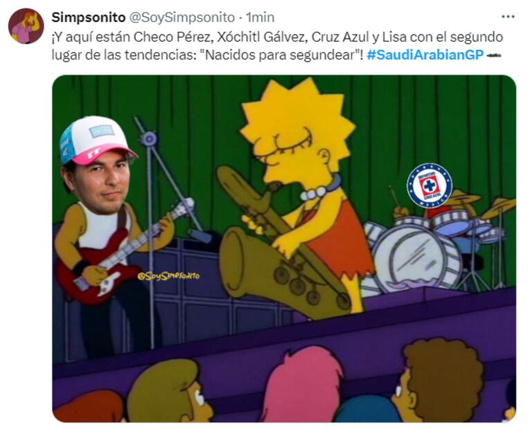 Los memes que dejó el segundo lugar de Checo Pérez en el GP de Arabia Saudita