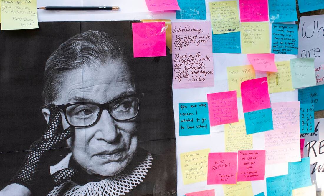La jueza Ruth Bader Ginsburg murió el pasado fin de semana (Foto: EFE)