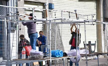 Retiran puestos ambulantes de banquetas y calles en Azcapotzalco para hacer limpieza