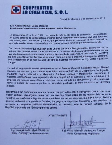 AMLO intervendrá en el caso Cruz Azul