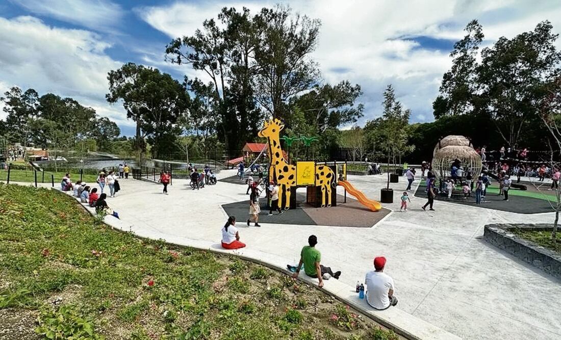 Los niños disfrutan al máximo el área de juegos infantiles. Foto: Claudia González / El Universal