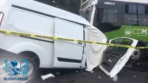 Choque de frente en Flores Magón; hay un muerto y varios lesionados