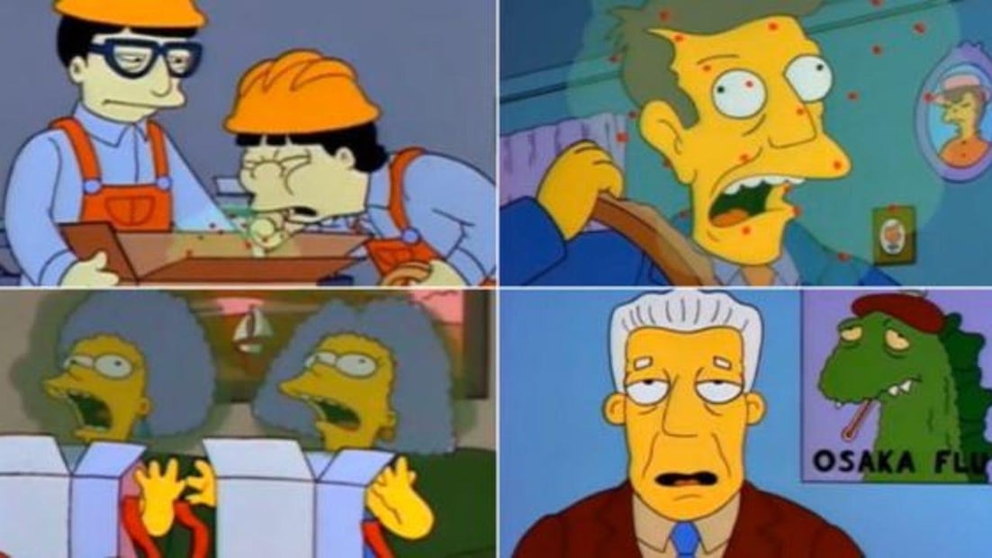 Los Simpson y la pandemia de COVID-19. Foto: Redes sociales