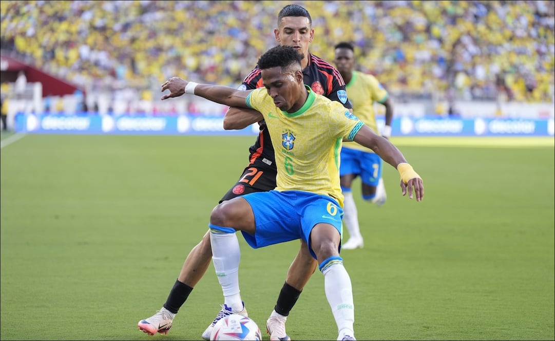 Brasil y Colombia empataron en el último duelo en la fase de grupos de la Copa América - Foto: AP