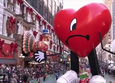 Corazón de Bad Bunny engalana el desfile del Día de Acción en Nueva York