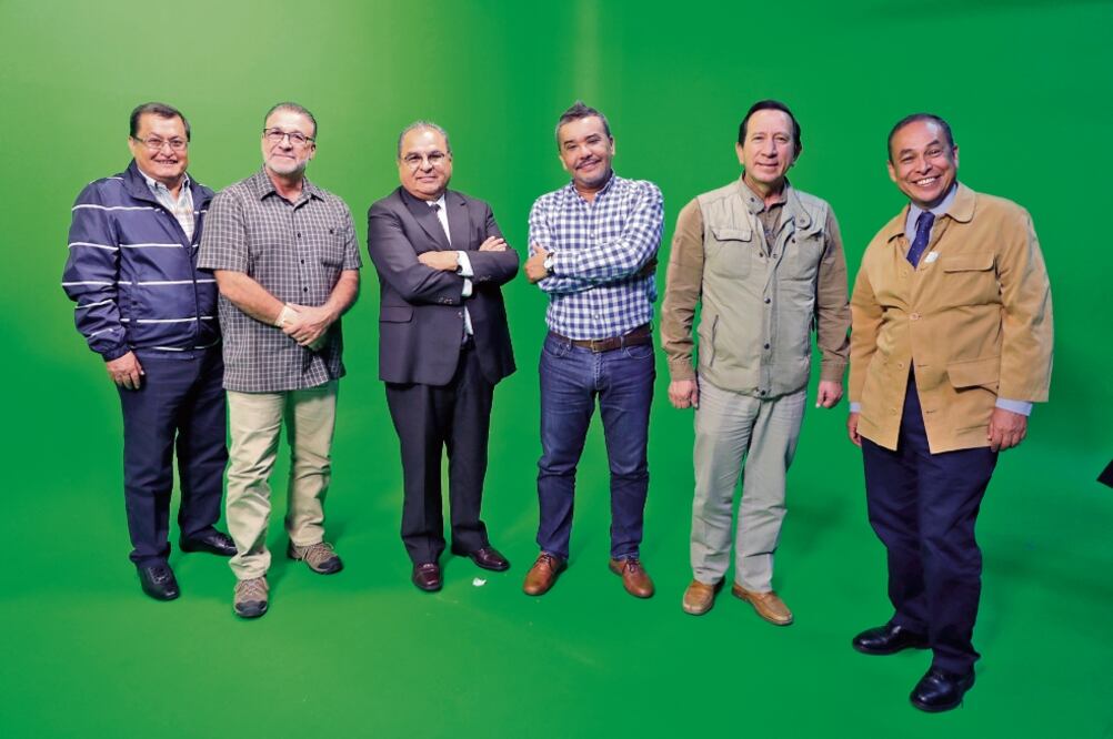Alberto Hernández, Óscar Manuel Madero, Tomás Vázquez, Ricardo Aguilar Gordillo, Moisés Jiménez y Luis Salomón (Foto: IVÁN STEPHENS)