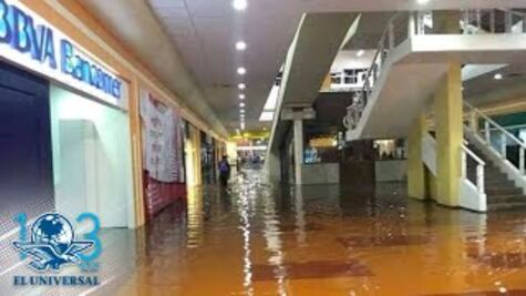 Primero la suspenden y luego se inunda, mal día para Plaza Aragón