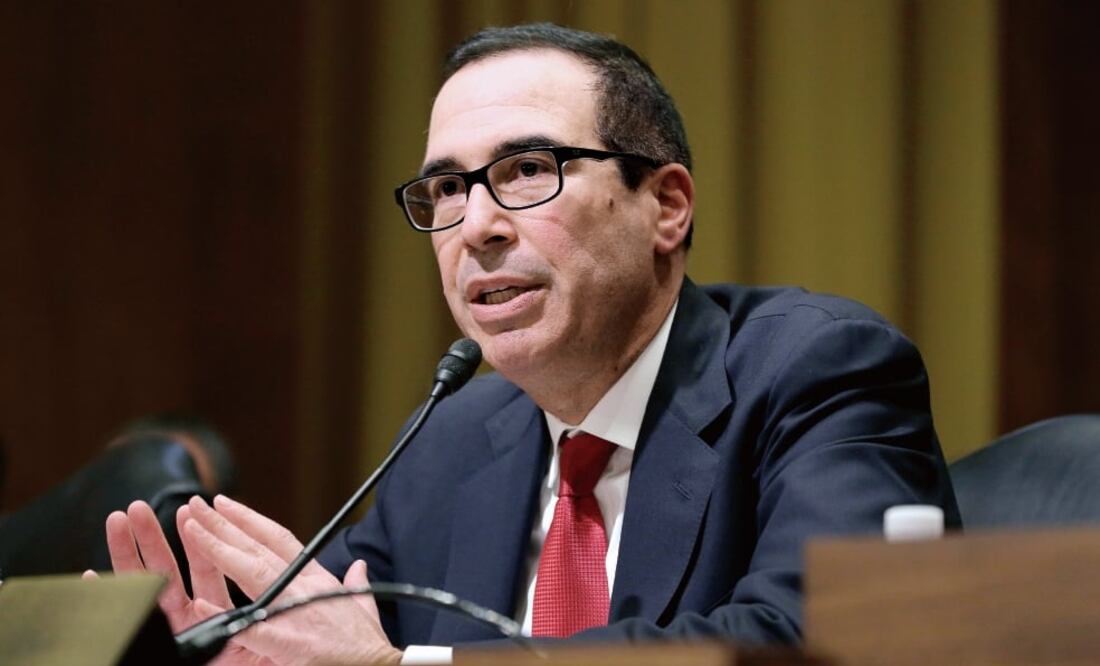 Steven Mnuchin, nominado al Departamento del Tesoro, ayer durante su comparecencia ante el Comité de Finanzas del Senado estadounidense. (JOSHUA ROBERTS. REUTERS)