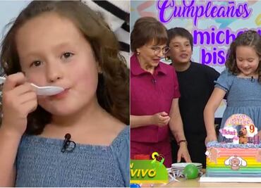 Celebran a Michaela, hija de Daniel Bisogno, por sus 9 años en "Ventaneando"