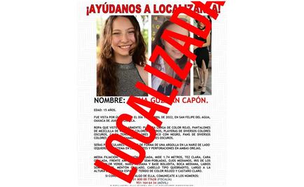 Hallan con vida a Aisha, joven de 15 años desaparecida en Oaxaca 