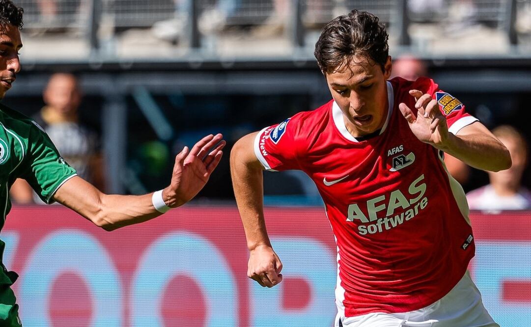 Mateo Chávez debuta con asistencia en la Eredivisie / Foto: @AZAlkmaar en X