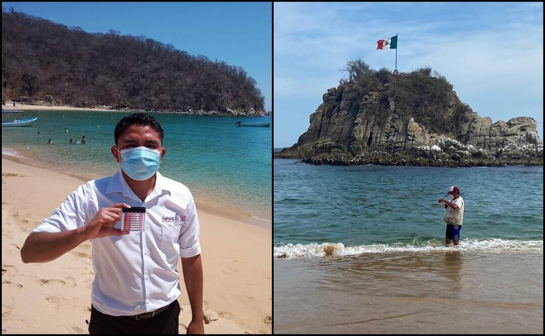 Cumplen 15 playas de Oaxaca los niveles de seguridad de la OMS para uso recreativo. Fotos: Especial.