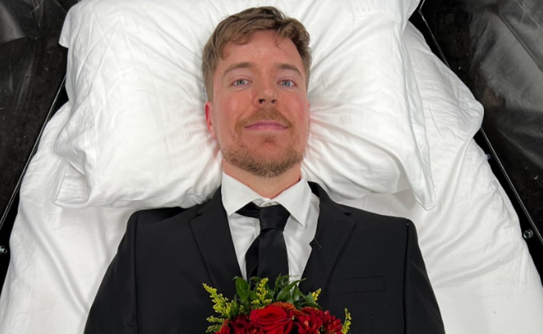 MrBeast se entierra 7 días en ataúd. / Foto: tomada de Twitter