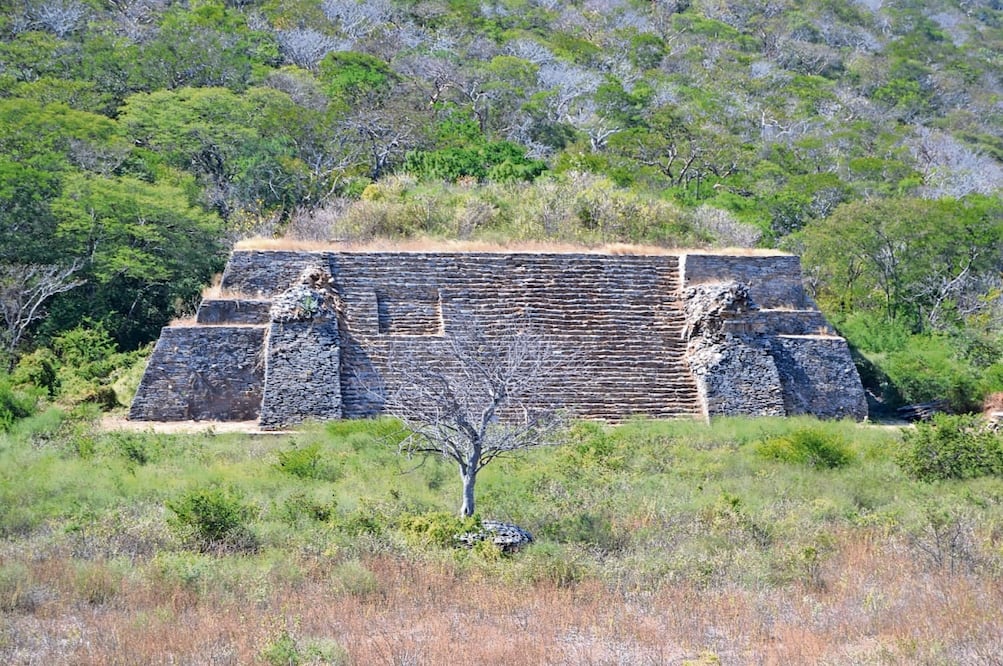 Esta zona arqueológica sufrió daños durante los sismos registrados en la región en 2017. Foto: JUAN CARLOS ZAVALA/EL UNIVERSAL