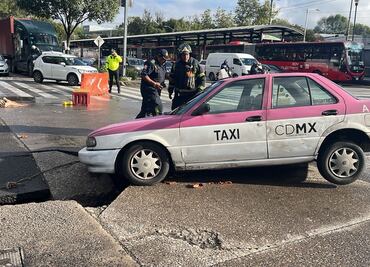 ¡Se abre otro socavón! Ahora, en Azcapotzalco