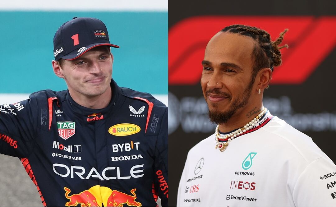 Max Verstappen y Lewis Hamilton - Foto: Especial