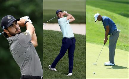 Tiger Woods y los mexicanos pasan corte con dificultades