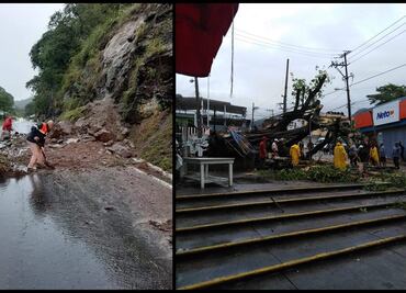 Tormenta “Narda” deja derrumbes y caída de árboles en Guerrero