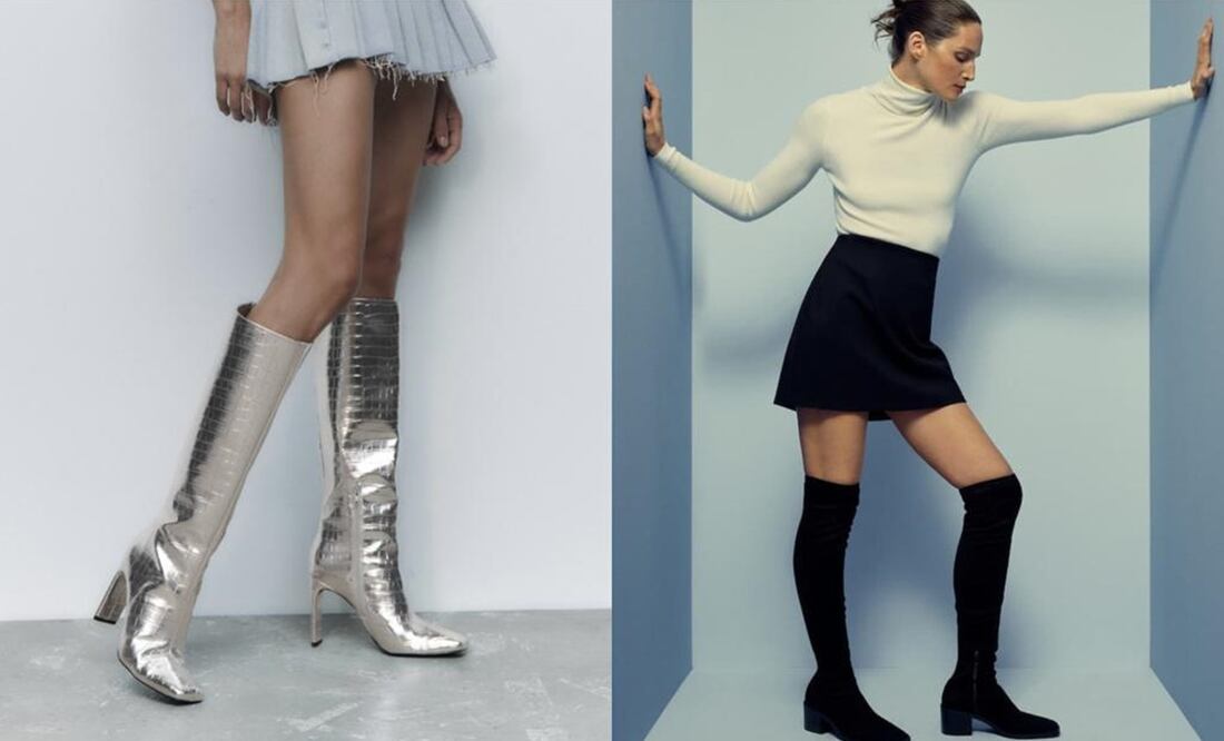 Las botas altas están entre las piezas favoritas de otoño-invierno / Fotos: Zara / Mango