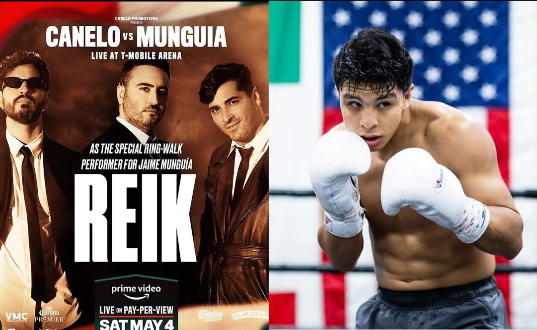 Jaime Munguía estará acompañado de la banda Reik en la pelea ante Canelo Álvarez