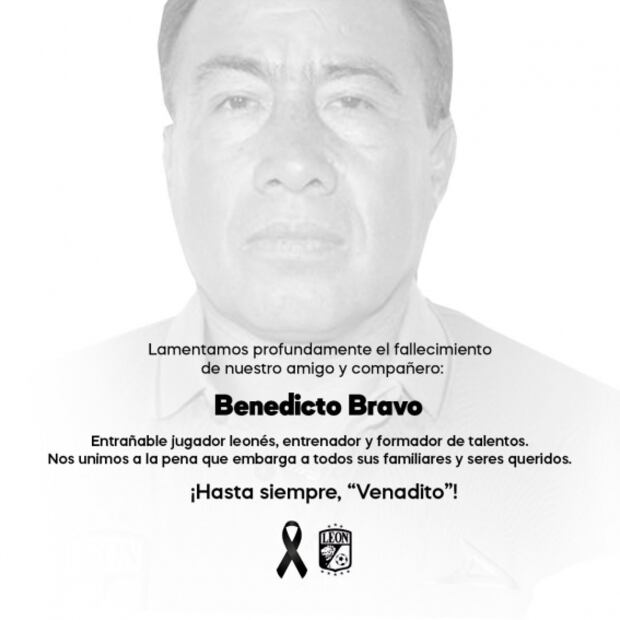 Fallece por Covid-19, Benedicto Bravo, exfutbolista y campéon con León