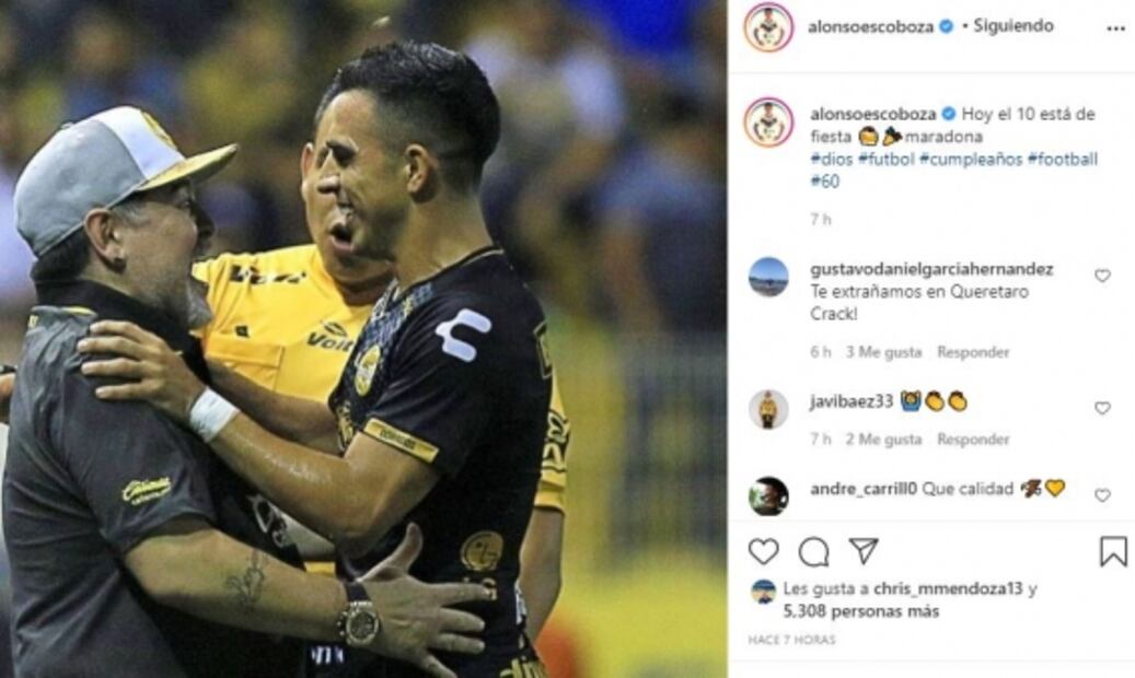 Las múltiples felicitaciones a Diego Maradona por su cumpleaños 60